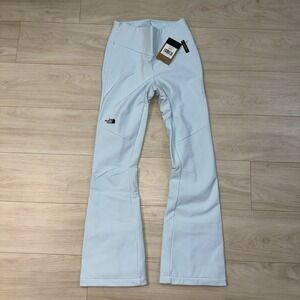 NEW The North Face Snoga Ski Pants Icecap Blue Womens 8 Regular Lined Flare $230